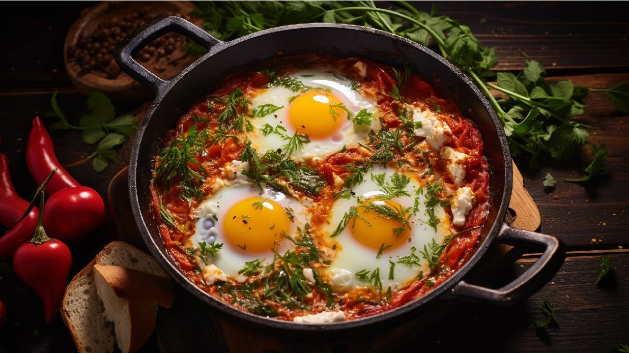 Indian Style Masala egg Shakshuka