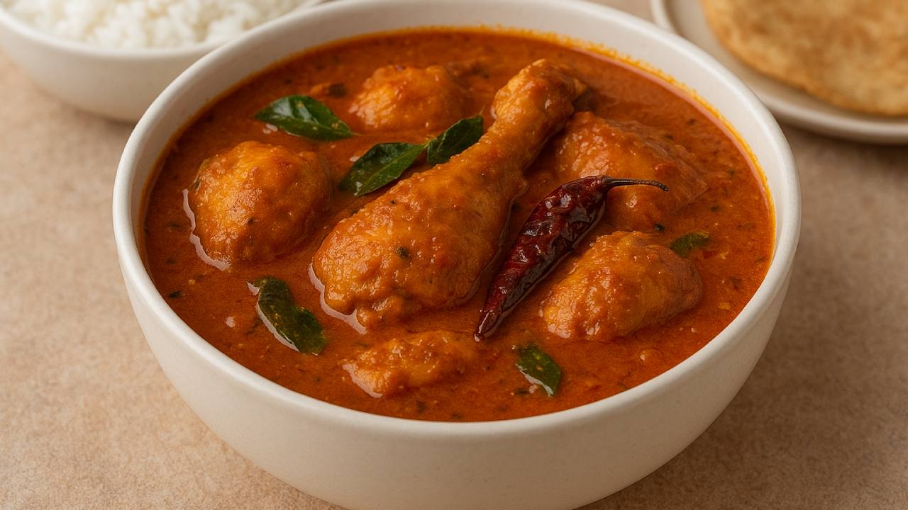 Chicken Curry with Arusuvai Chicken Masala