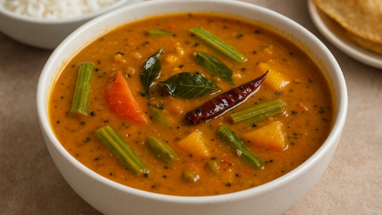 Sambar with Arusuvai Sambar powder